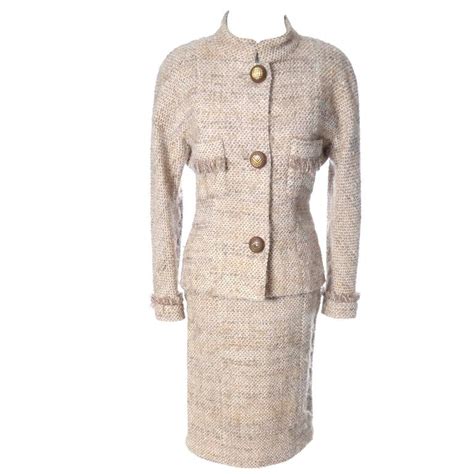 chanel wool skirt suit vintage|vintage chanel bodysuit.